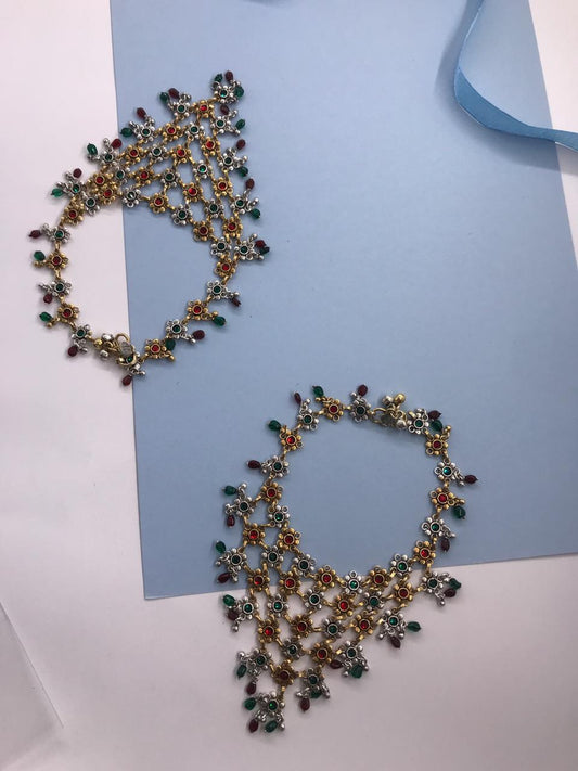 Multi Stone Mani Payal