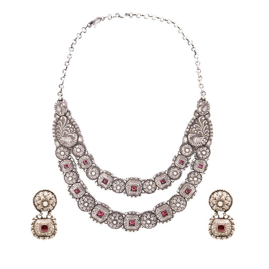 RED SILVER SET