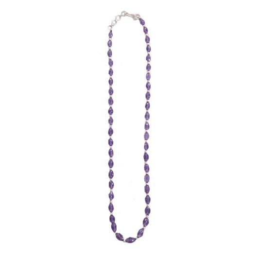 AMETHYST BEADS NECKLACE