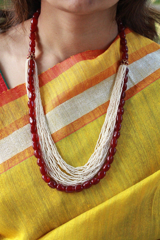 Pearl Cluster Royal Necklace