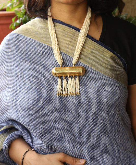 Suhasini Gold Polish Pearl Dodi Necklace