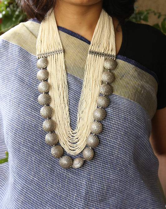 Rajyavanshi Queen Majestic Silver Necklace