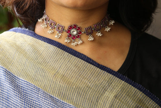 Ruby Glamour Marigold Jadau Chokar