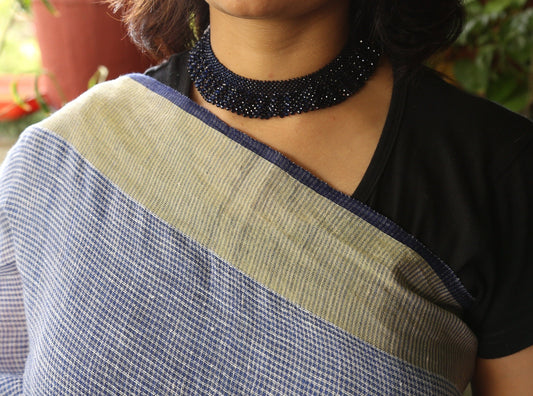 Pristine Sapphire Blue Net Necklace
