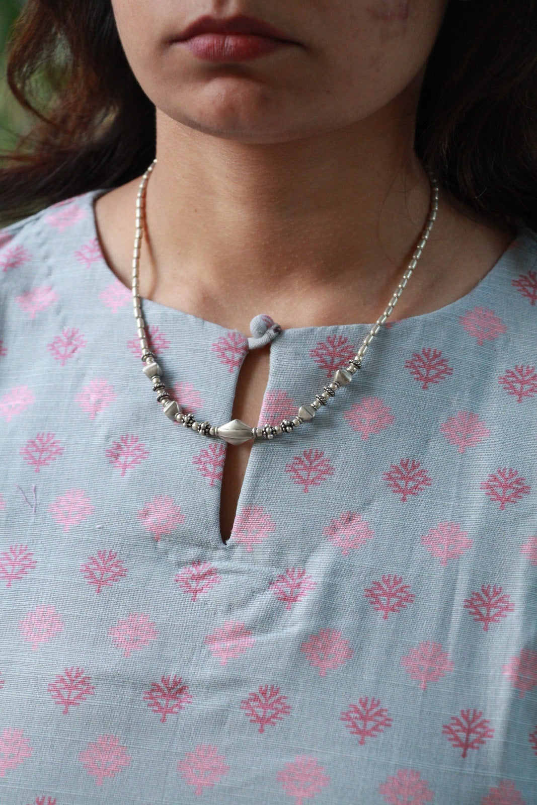 Silver Silky Chain Necklace