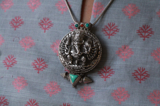 Temple Ganesha Pendant
