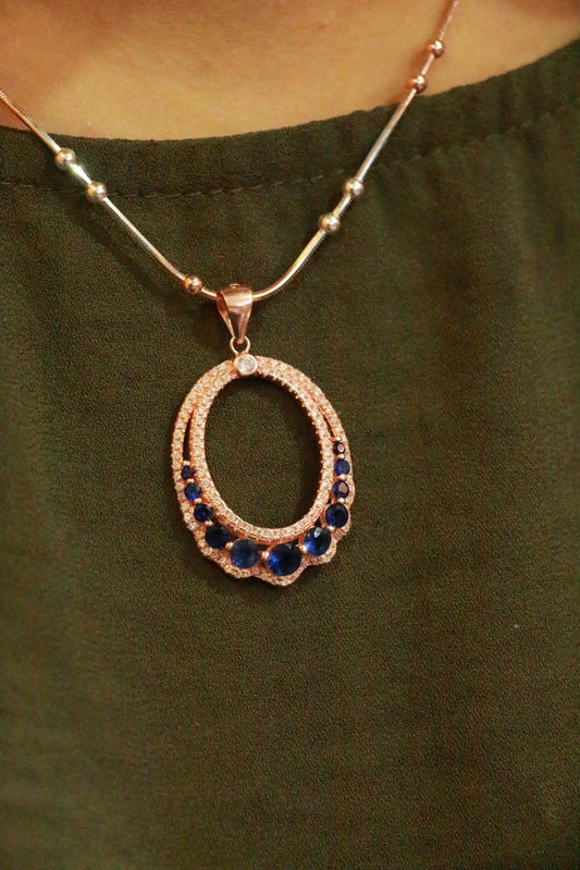 Rose Polish Cappucino Pendant Set