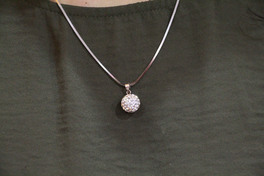 Ball of Diamonds Pendant Set