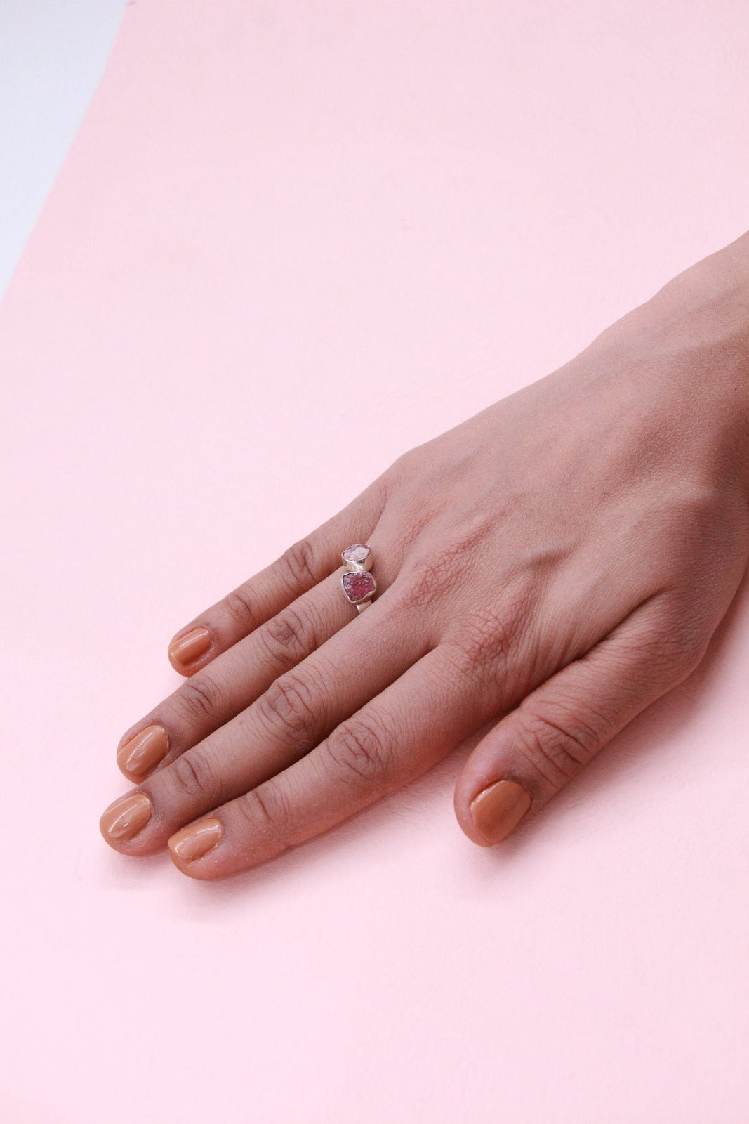 Darling Pink Crystalline Ring