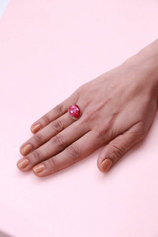 Darling Pink Silminite Ring
