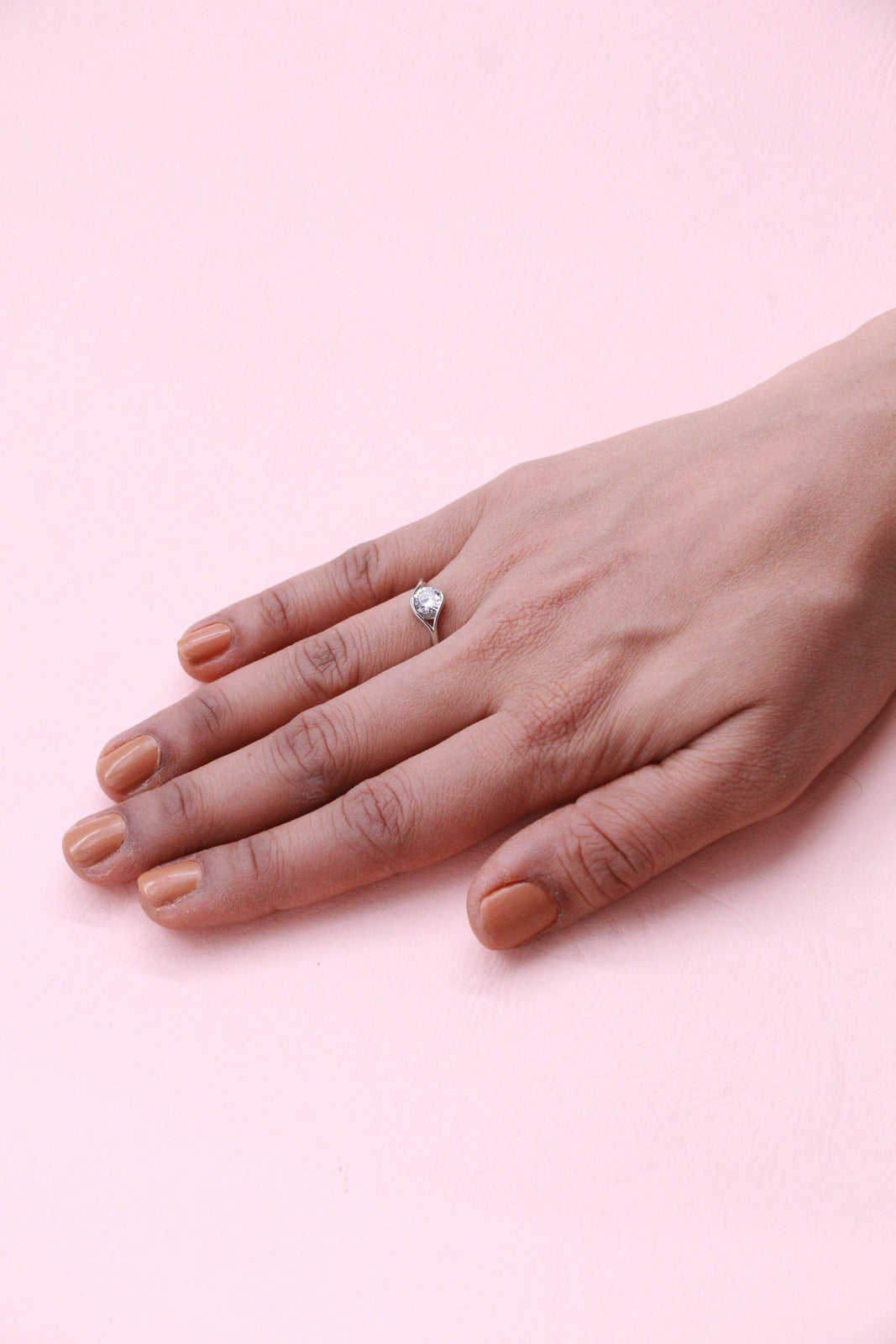 Charlotte Silver Solitare Ring