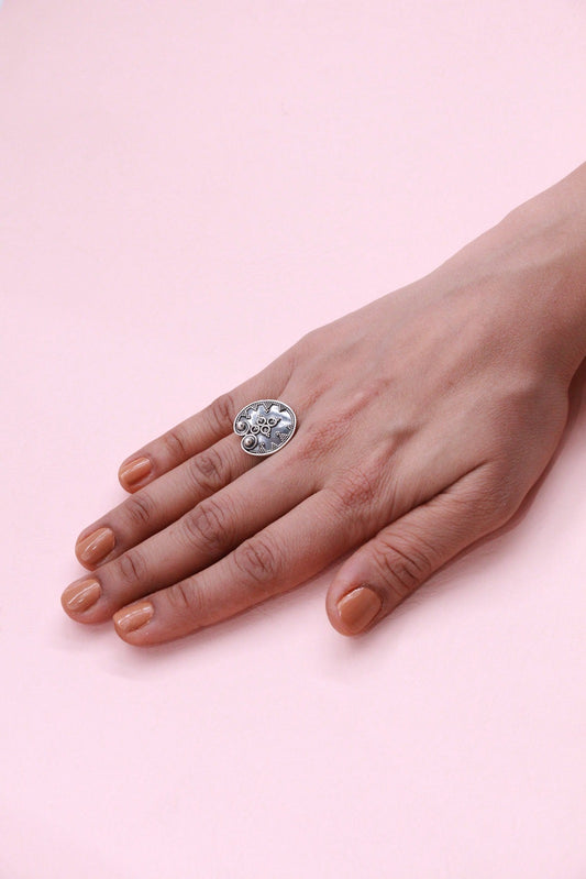 Raj Rava Traditional Silver Ring