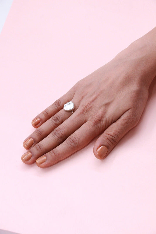 Pearl Delight Silver Ring
