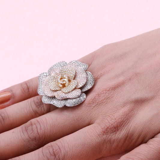 Rose Blossom Cocktail Ring