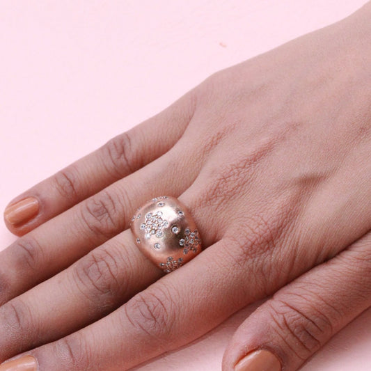 Rose Dome Cocktail Ring